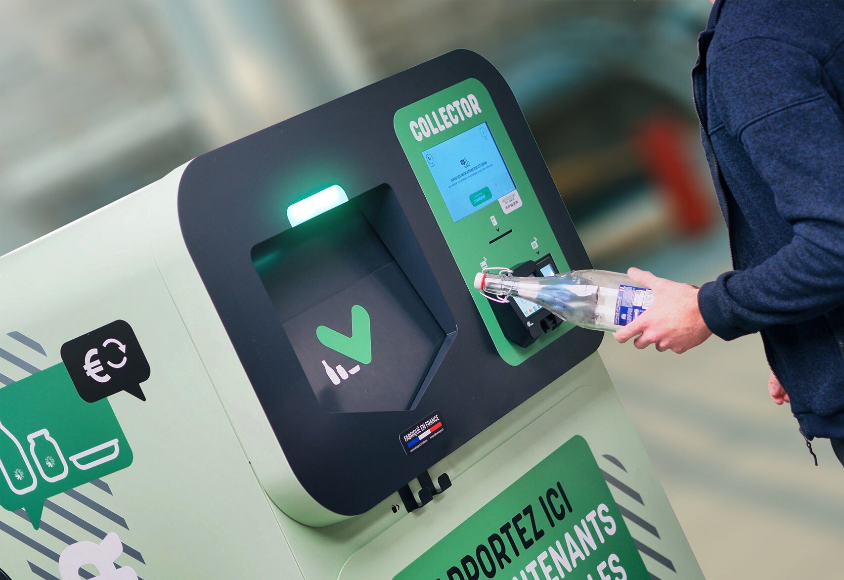 Collecte d'emballages réemployables avec le Collector